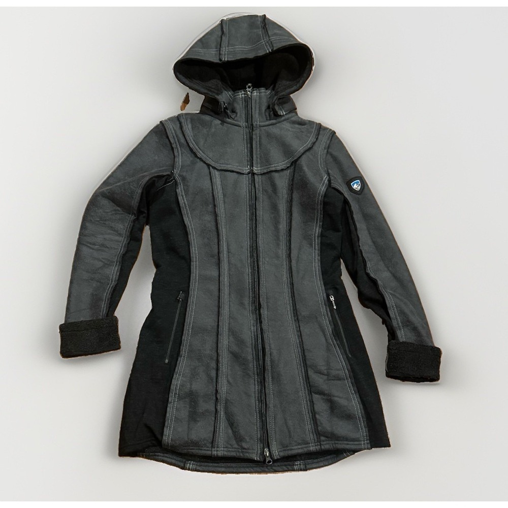 Kuhl Projekt Dani Sherpa Jacket Women's S Hooded Fleece Lined Jacket Parka Coat